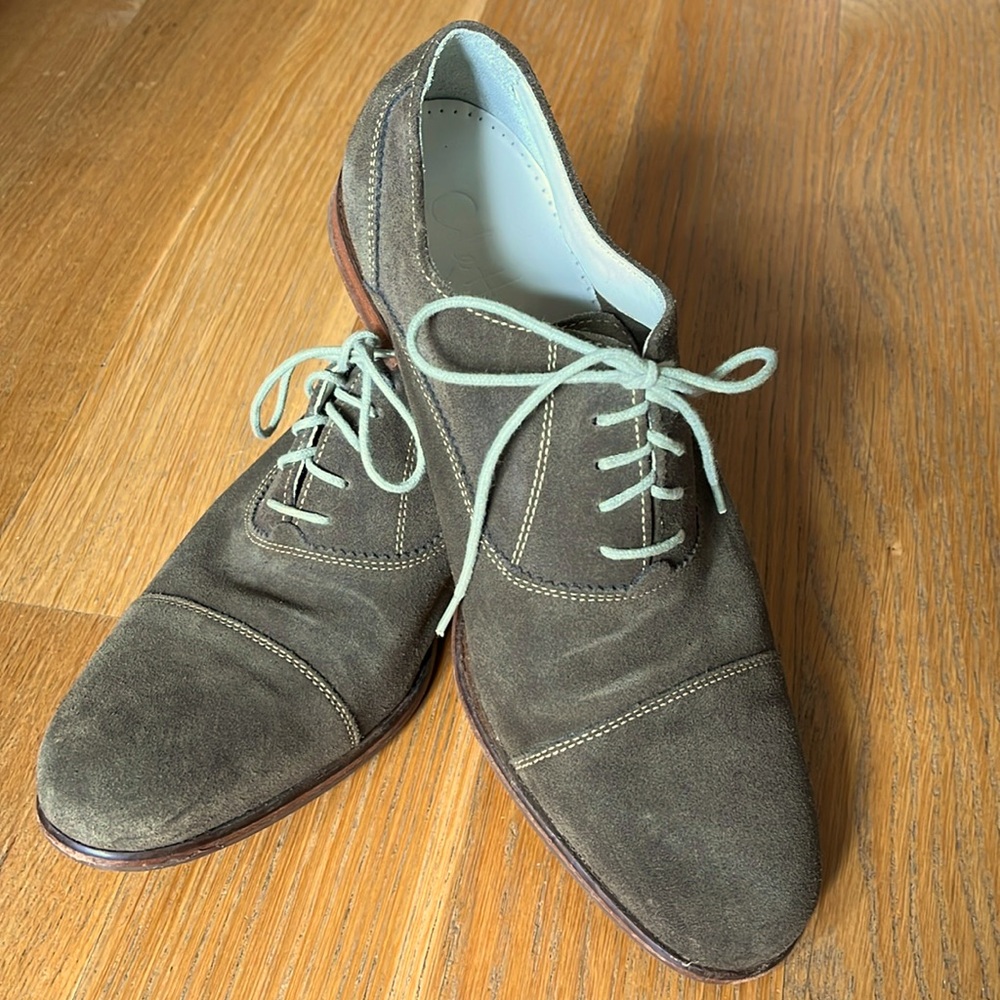 Cole Haan Men’s Suede Captoe Oxfords